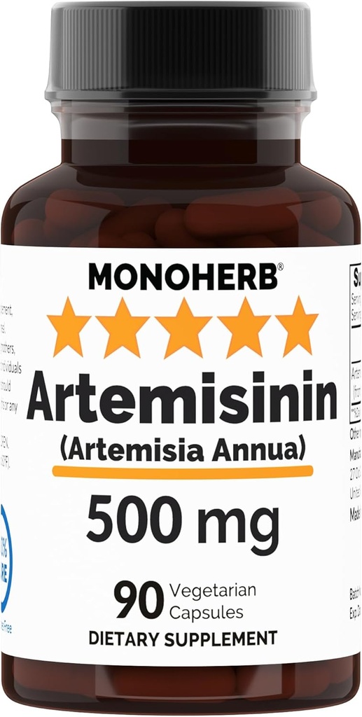 MONOHERB Artemisinin (Artemisia Annua) 500 mg - 90 Veggie Capsules