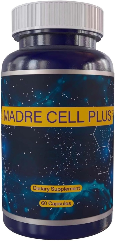 MADRE CELL PLUS - Stamcelle lavet af purest AFA, Gluten Free - 60 kapsler Formel Avanzada Natural AFA Stamcelle Kosttilskud 500mg