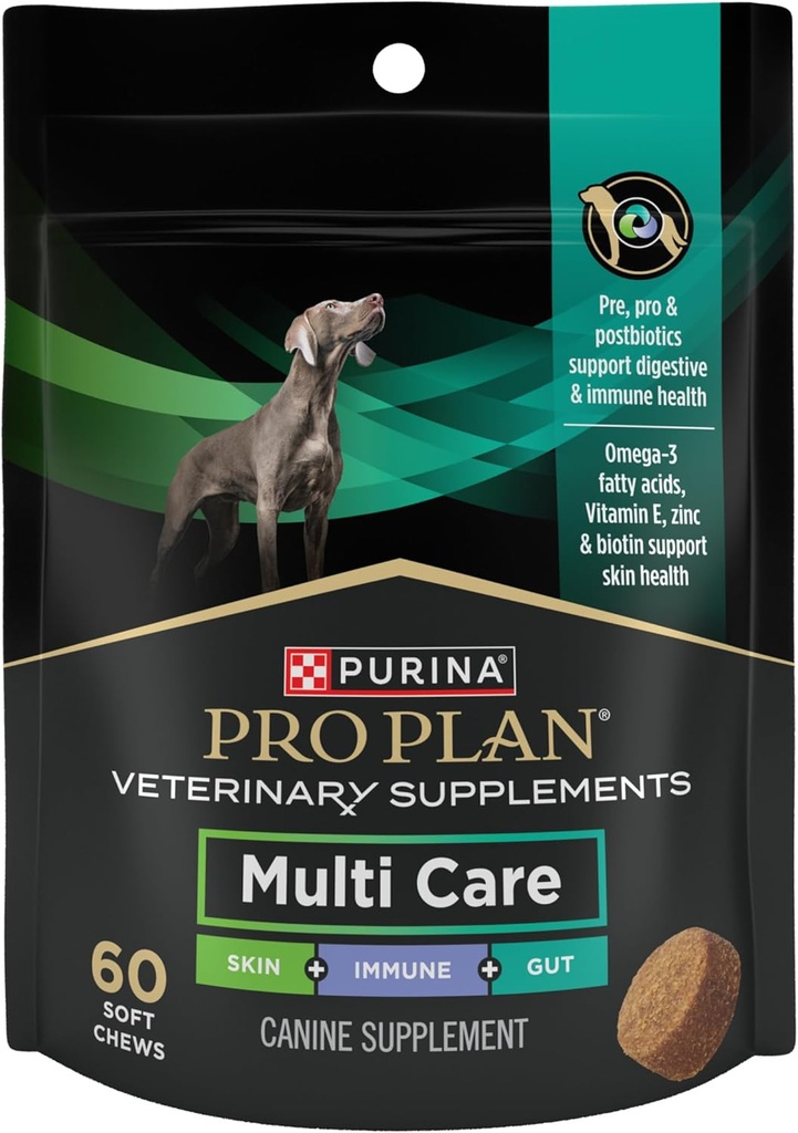 Purina Pro Plan Veterinærtillæg Multi Care Dog Kosttilskud - 60 ct. Pouch
