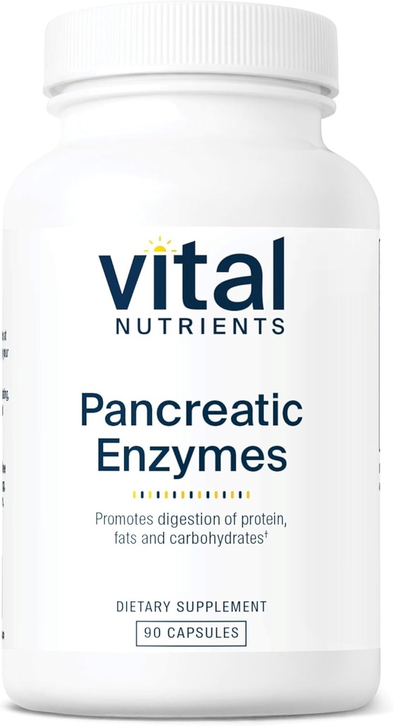 Vital Nutrients Pancreatic Enzymes 1000mg (Full Strength)