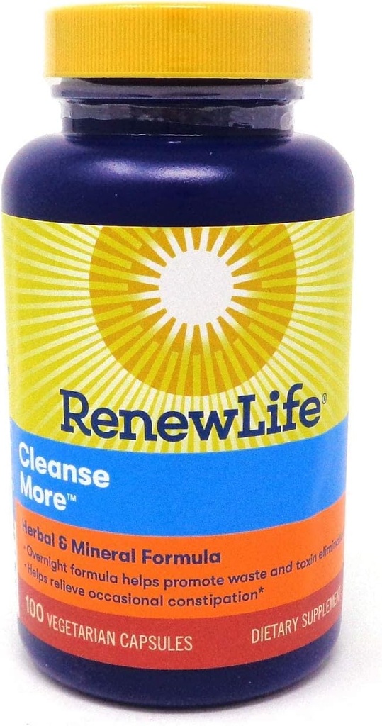 Renew Life Cleanse Mere Urte & Mineral Formel, 100 kapsler