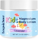 Magnesium lotion til børn søvn & rolig: naturlige sengetid lotion relaxation & relieves stress - tematisk Magnesium creme med beroligende lavendel, Shea Butter, E-vitamin - for babyer, Toddlers & Juniors
