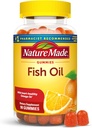 Nature Made Fish Oil Omega 3 Gummies, Omega 3 Fish Oil Supplements, Sund Heart Support, 90 Gummies, 45 Day Supply