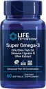 Life Extension Super Omega-3 EPA / DHA Fish Oil, Sesame Lignans & Olive Extract - Heart Health, Brain Health, Inflammation Health Support, Cholesterol Health Support, Gluten- Free, Non- GMO, 60 Softgels