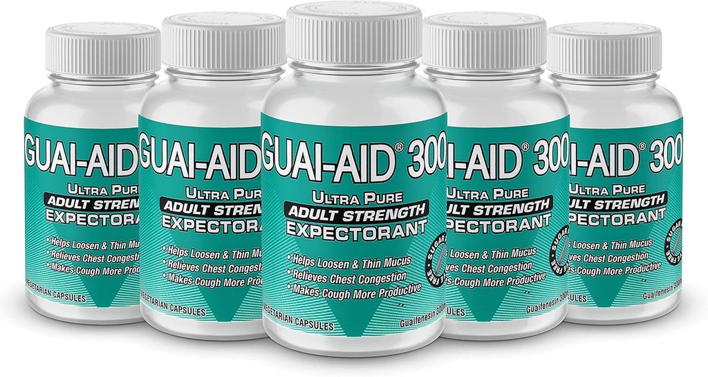 500 GUAI- AID ® Over- The- Counter Guaifenesin 300 mg Veg. Kapsler