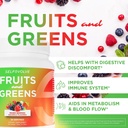 Frugt og grønt økologisk probiotisk pulver: 30 Servering til mænd og kvinder. Vegansk med 10 Millioner CFU 'er, Spirulina, Kale, Spinat, Chlorella, Elderberry, Digitale Enzymer - Probiotika