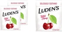 Ludens Wild Cherry Throat Drops, pakke med 2, 90 Drops Hver for Sore Throat Relief