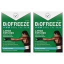 Biofreeze Smerte Relief Patches, Gigt Smerte Reliver, Knæ- og lændesmerter Relief Patch, Sore Muskel Relief, Neck Smerte Relief, 2 Pack (5 Biofreeze Menthol Patches)