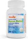 TIME-CAP LABS, INC. Timely Mucus Relief Guaifenesin 400mg 200 Tablets - Øjeblikkelig frigivelse Mucus Phlegm Relief - Expectorant for Mucus Removal, Chest Congestion, Flu, Colds, Allergier
