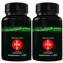 Forskning Labs 450.000 Premium Hamp kapsler, 2 Fer 1 pakke! 100% økologisk al naturlig olie, worry nervøsitet Body Ache Stress Support