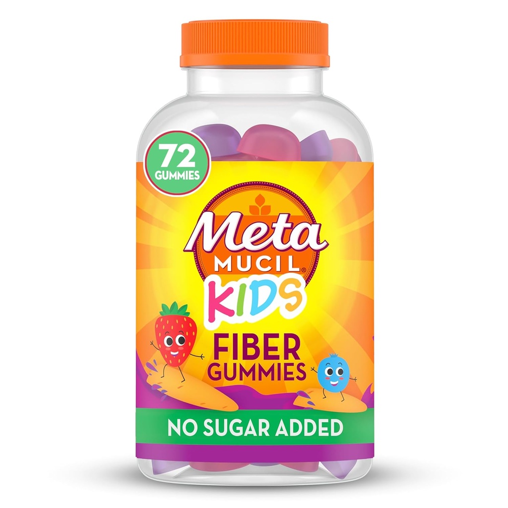 Metamucil, Metamucil Kids Fiber Supplement Gummies, 72 Greve