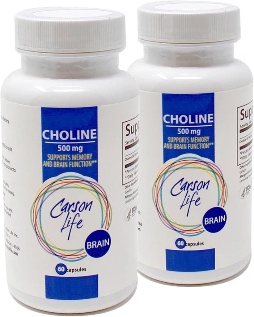 Carson Life Cholin - 60 kapsler - 2 pakker
