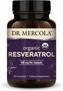 Dr. Mercola Organic Resveratrol - 100 mg Cellular & Cardiovaskulær Support - 99,9 Procent Trans- Resveratrol - fra japansk Knotweed - 30 kapsler (30 Servere)