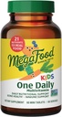 MegaFood Kids One Daily Multivitamin - Praktisk Mini Multivitamin til børn - med zink, Vitamin C, B & D - Vegetarisk, Gluten Free, Ikke GMO - 60 tabletter, 60 Servering