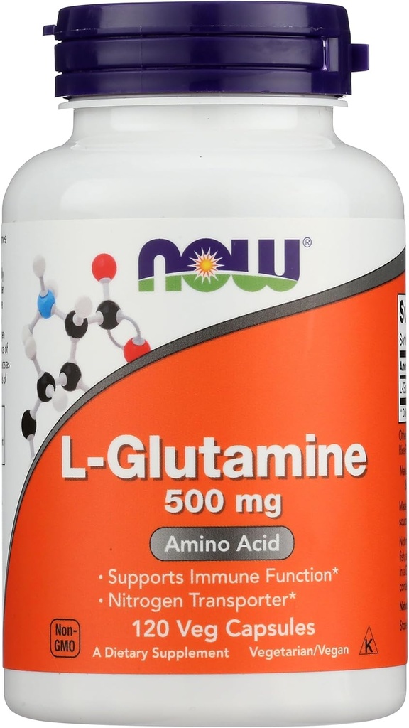 Nu fødevarer Glutamin 500mg kapsler, 120 CT