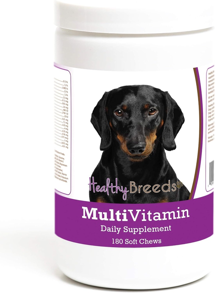 Sunde racer Dachshund Multivitamin Soft Chew til hunde 180 Greve
