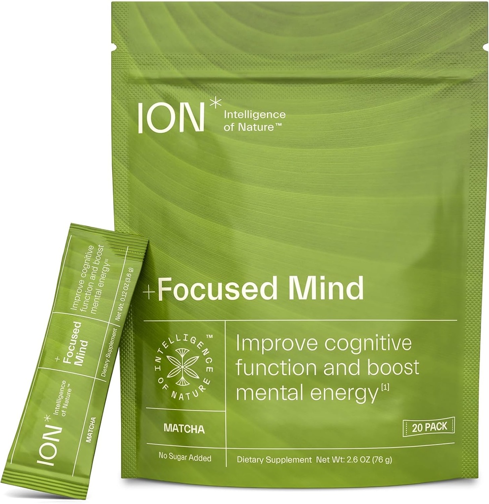 ION * Intelligence of Nature + Focused Mind Note 124; Forbedre kognitiv funktion, Boost Mental Energy, Øge Alertness