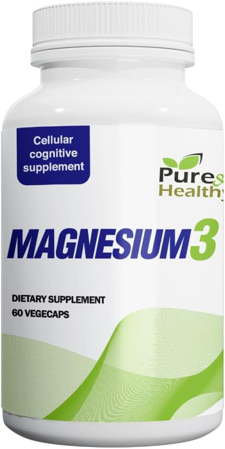 Pure & Sund Magnesium3 300mg Magnesium Glycinat, Malat, & Citrate for Muscles, Nerves, Stress, & Energy