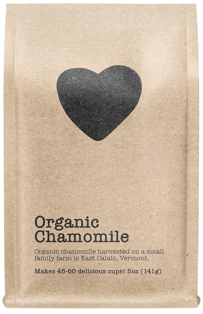 Økologisk kamille, 45-60 Servering, Øko- bevidste Zip Pouch, Koffein Gratis, Pure Loose Leaf Tea Grown i Amerika, 5 Ounce (Medium)