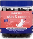 PupGrade Hud & Coat Soft Chew supplement til hunde - Understøtter sund hud, Coat, og immunfunktion - Rig i naturlige fiskeolie, Omega fede syrer, og vitaminer - 60 bløde tygger