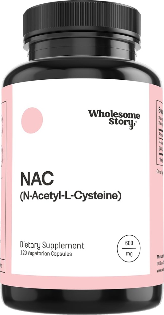Groundome Story NAC Supplement N Acetyl Cysteine 600 mg ttesmå 124; Lever, Lung & Fertility Support