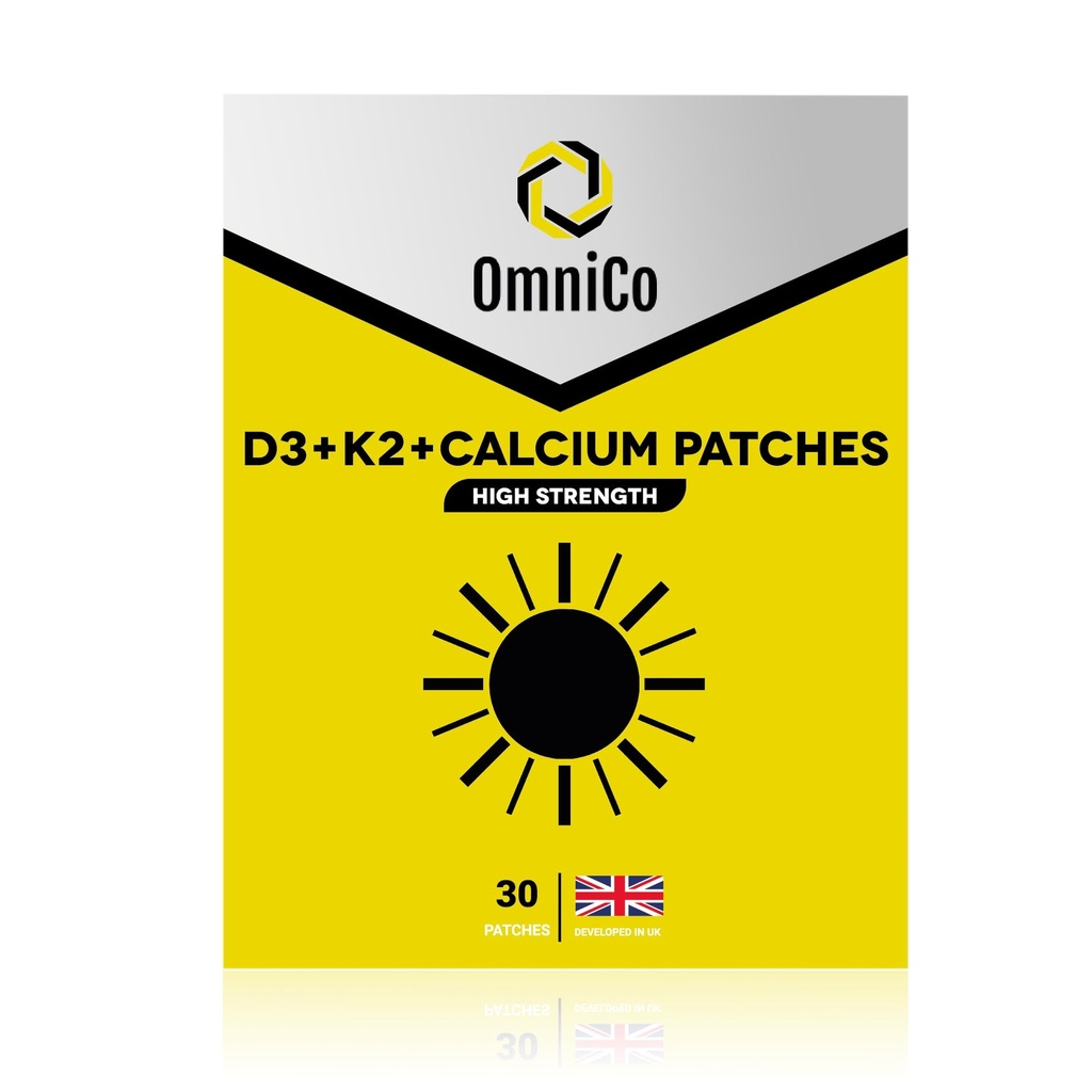 OmniCo - D3 + K2 + Calcium Patches - 30 Pack
