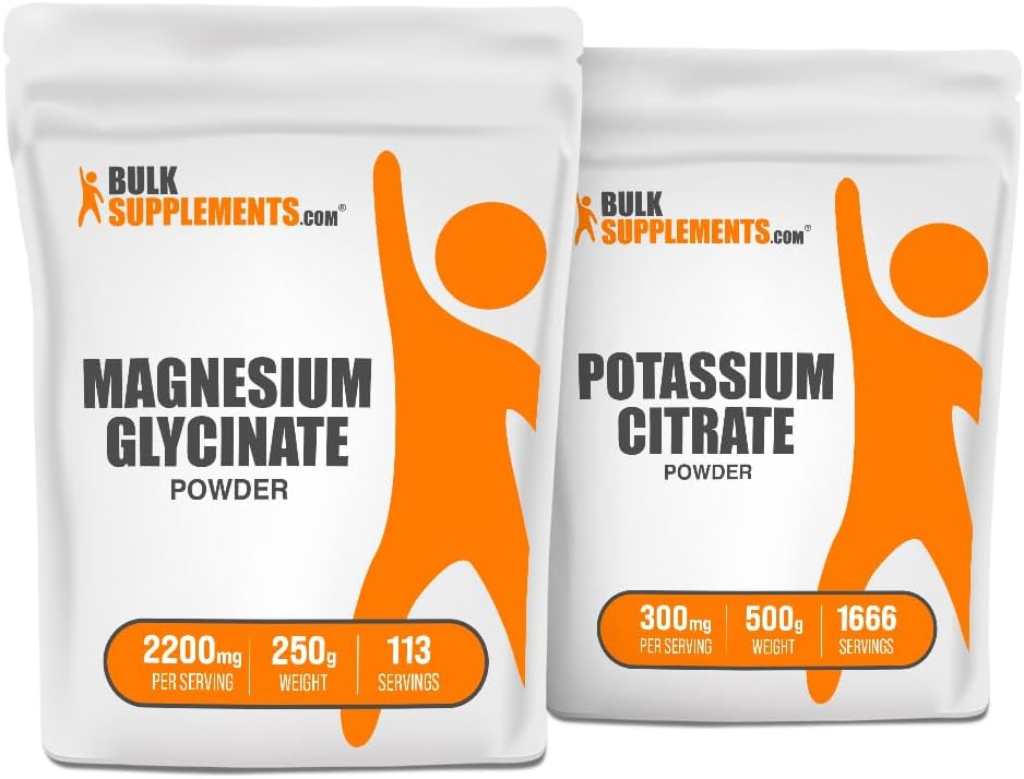 Magnesium Glycinat 250g + Kalium Citrate 500g Bundle
