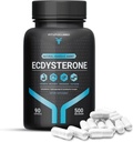 Fit & Focused 500mg Ecdysterone Supplement, 90 kapsler, Natural Anabolske Agent for Lean Muscle Growth & Strength Enhancement, suppleret med Hydroxypropyl βeta Cyclodextrin, 3. parts testet 95% Pure