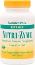 Naturlige Plus Nutri Zyme - 90 tyggetabletter, pebermynte Flavor - Vegetarisk Enzyme tillæg med Bromelain & Papain, Natural fordøjelseshjælp - Gluten- Free - 45 Serveringer