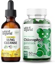 Wild & Organic Lung Cleanse Tinktur 2 fl oz & Chlorophyll Gummies 60 Chews