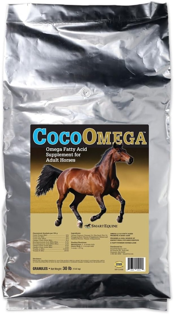 SmartEquine CocoOmega Granulat; Hest Kosttilskud til hud, hove, & Coat sundhed