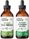 Wild & Organic Sea Moss Tinktur 4 fl oz & Stinging Nettle Root Tinktur 4 fl oz