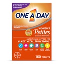 One A Day Women 's Petites Multivitamin, Supplement med vitamin A, C, D, E og zink til immunforsvar, B Vitaminer, Biotin, Folate (som folinsyre) & mere, Tablet, 160 tæller