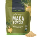 Viva Naturals Organic Maca Powder, Gelatinized, 16 oz (1 LB) - Vegan, USDA Organic, Glutenfri, Non- GMO Peruvian Superfood i resealable bag