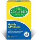 Culturelle Sundhed & Wellness Dagligt Probiotisk tillæg til mænd og kvinder, Hjælper støtte dit immunsystem, Lejlighedsvis Diarré, Gas & Bloating, 15 Millioner CFU 'er, Non-GMO, 50 Greve