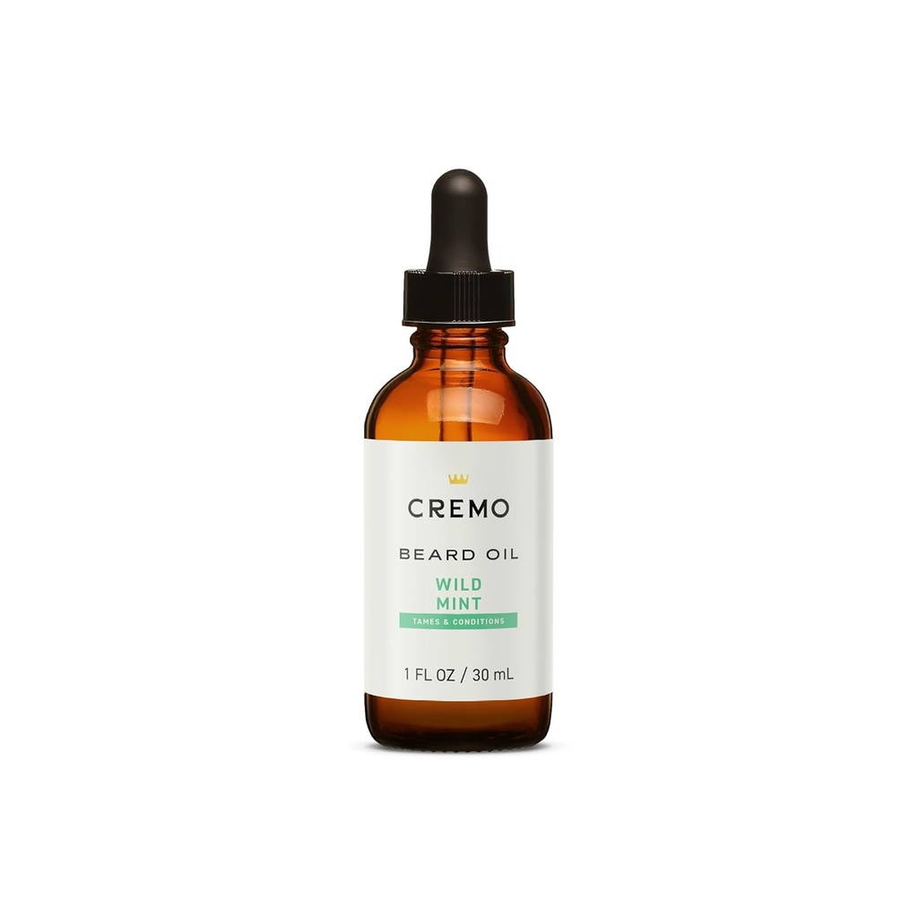 Cremo Beard Oil, Revitalizing Wild Mint, 1 fl oz - Gendan Natural Fugt og Seley your Beard To Help Relieve Beard Itch