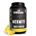 DownRange Mermite Whey Protein Powder, Post Workout Muscle Recovery og energistøtte, Drik mix supplement med 20g Whey Protein, 9g Aminosyre, 30 Servere (Banana)