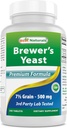 Bedste Naturals, Brewers Gær, 7-1 / 2 Korn med vitamin B1, vitamin B2, 1000 mg 240 tabletter (240 greve (pakke med 1))