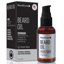 Beardbrand Beard Oil for mænd med Jojoba & E-vitamin - Softens Stubble, Betingelser Hud & Promoes Beard Growth Budd124; Teakwood, Rosemary, & Citrus Duft Budd124; 2 fl oz
