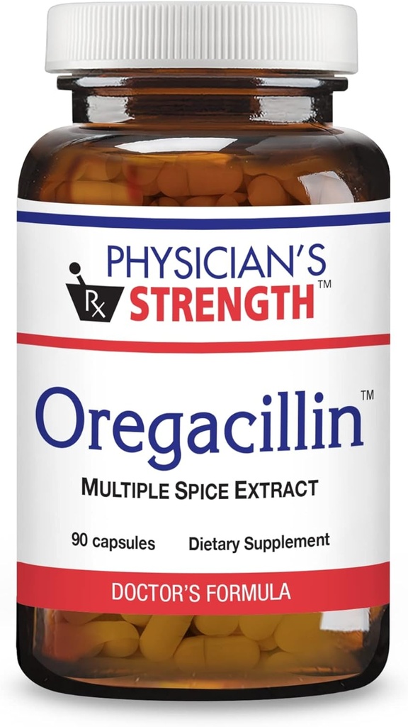Lægens styrke Oregacillin - 90 kapsler - Multipel Spice Extract - Respiratory Health Support - 90 Servering