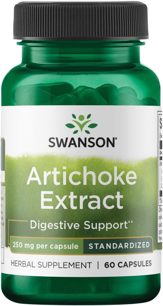 Swanson Artiskoke 250 Milligram 60 Kapsler