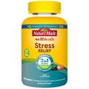 Nature Made Wellblends Stress Relief Gummies, L theanine 200mg at hjælpe med at reducere stress, med GABA 100mg, samme dag Stress Support, 40 Strawberry Flavor Gummies
