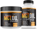 Intentionally Bare MCT Oil Powder (50 Servere) og MCT Oil Capsules Bundle
