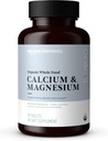 Elements - Organic Whole Food Calcium & Magnesium, Vegan, Gluten Free, 90 tabletter