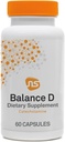 NeuroScience balance D - Mood Support for Energy, Focus & Brain Health - Vitamin B6, Folate & Mere - Støtte Dopamin Syntese for sund Craving Control & Cognition (60 kapsler)