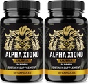 (2 Pack) Alpha X10nd Ultra for mænd, Officiel Mand Formel til at vedligeholde Stamina og Peak Performance, All- Natural Blend for Nutrition og Health Support, AlphaX10nd Supplement Anmeldelser (120 Kapsler)