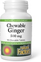 Naturlige faktorer Chewable Ginger 500Mg, 90 CT