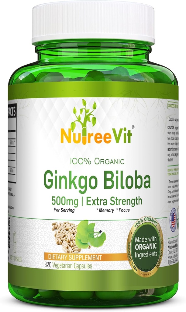 NutreeVit Ginkgo Biloba kapsler (320 kapsler)