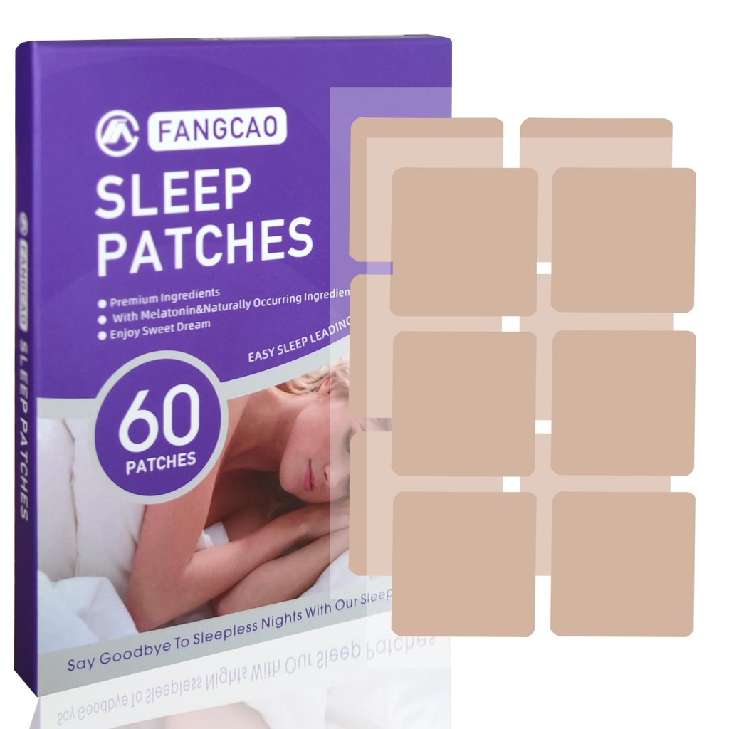 Sleep Patches, Sleep Patch for voksne, Premium Ingredienser opgraderet 60 Patches Set, let at anvende og behageligt